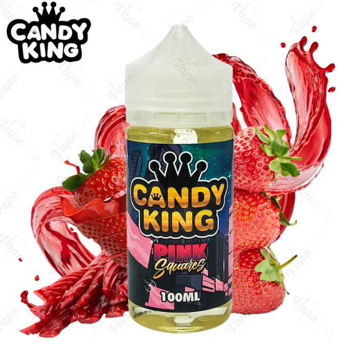Peachy Rings Candy King Pink Squares 100ml Vape Juice - 3mg - Element Vape On Ice Strawberry Watermelon Bubblegum Australia Peachy Rings Candy King Pink Squares 100ml Vape Juice - 3mg - Element Vape On Ice Strawberry Watermelon Bubblegum Australia