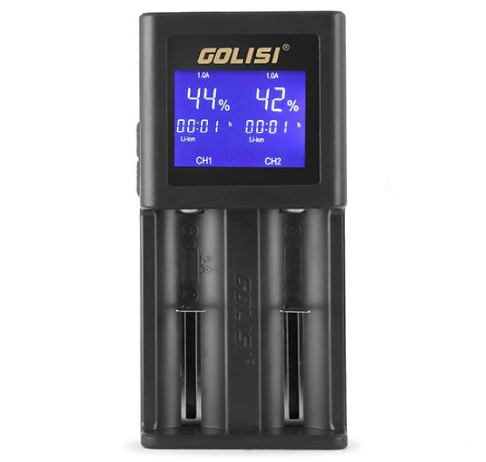 Golisi S2 Smart Charger with LCD Screen (2 Bay)