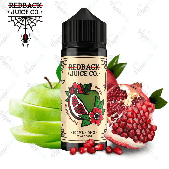 Redback Juice Co. - Apple Pomegranate 100ML