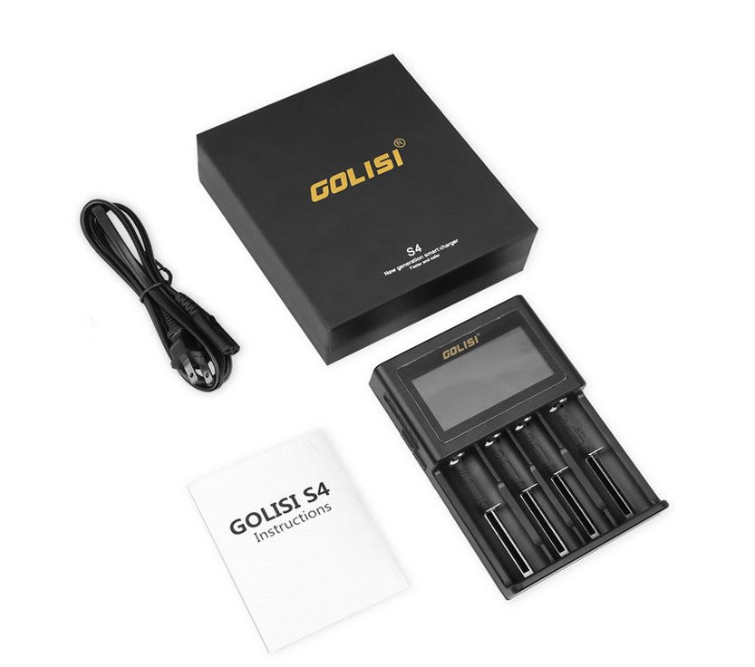 Golisi S4 Smart Charger with LCD Screen (4 Bay)