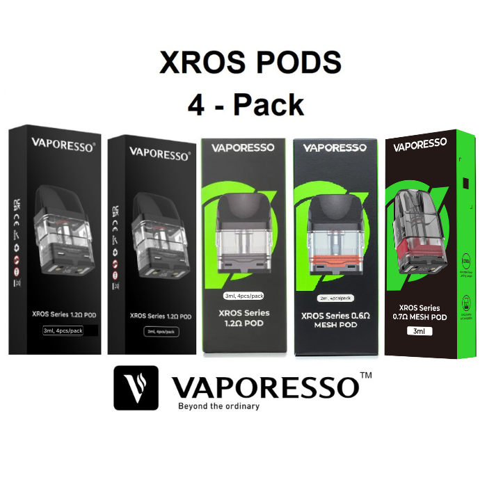 Vaporesso XROS Pod Cartridges 2ml/3ml 4-Pack