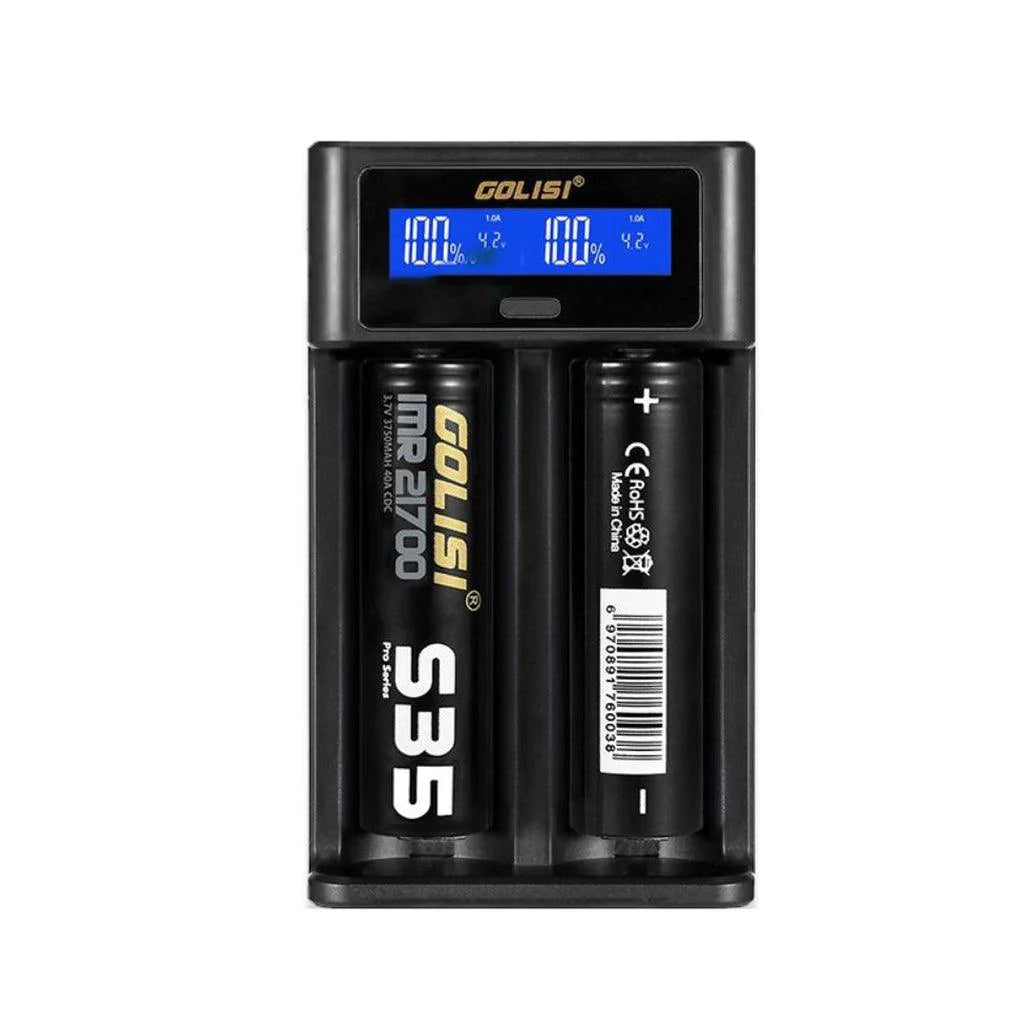 Golisi I2 Smart USB Charger with LCD Screen (2 Bay)