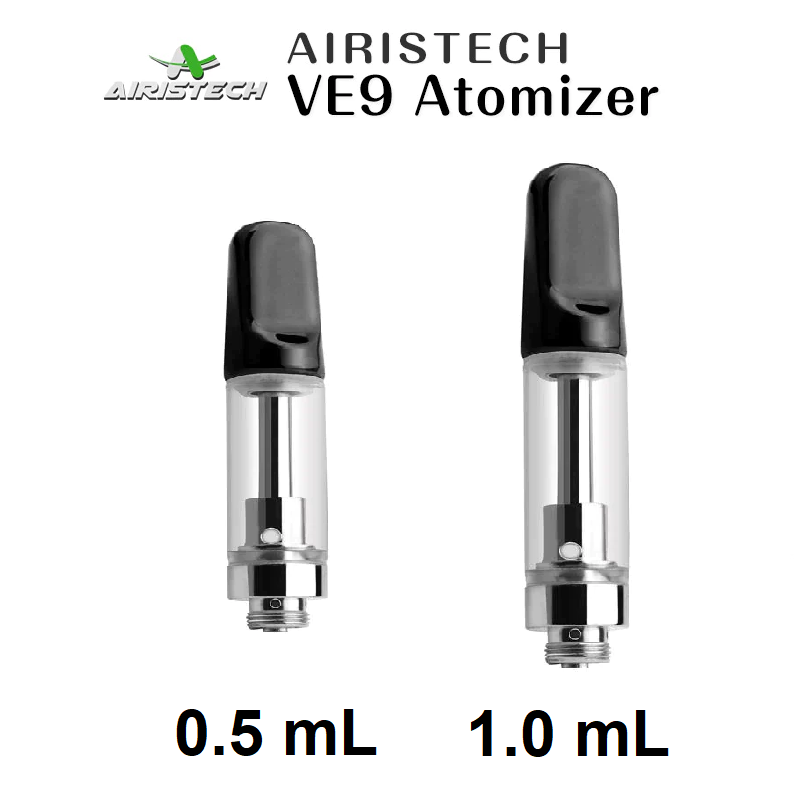Refillable Vape Pen Cartridges Airistech VE9 Slim Empty Refillable Cartridge Tank For THC & CBD Oils Refillable Vape Pen Cartridges Airistech VE9 Slim Empty Refillable Cartridge Tank For THC & CBD Oils