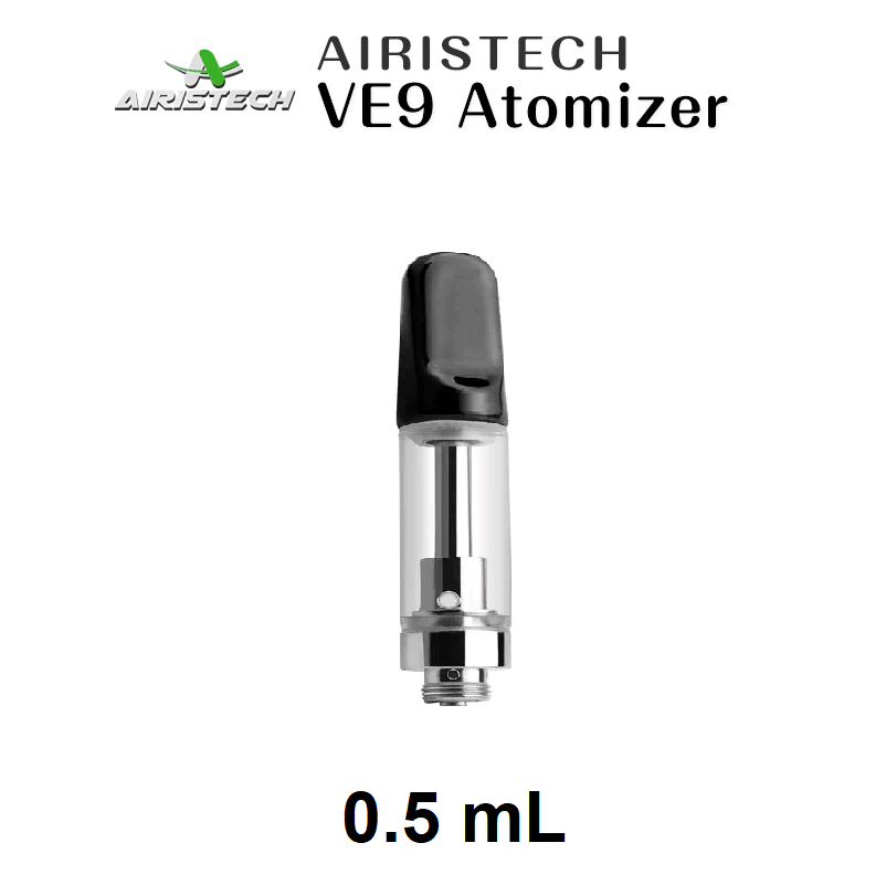 Airistech VE9 Slim Empty Refillable Cartridge Tank For THC & CBD Oils