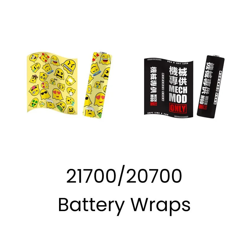 21700 & 20700 size Battery Wraps