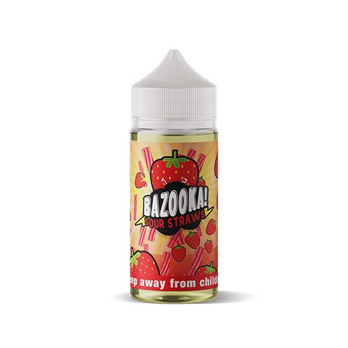 Bazooka Sour Straws E-Liquids - Strawberry