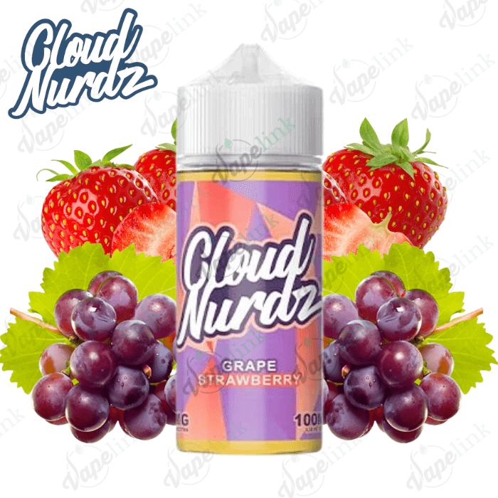 Cloud Nurdz - Grape Strawberry 100ml USA