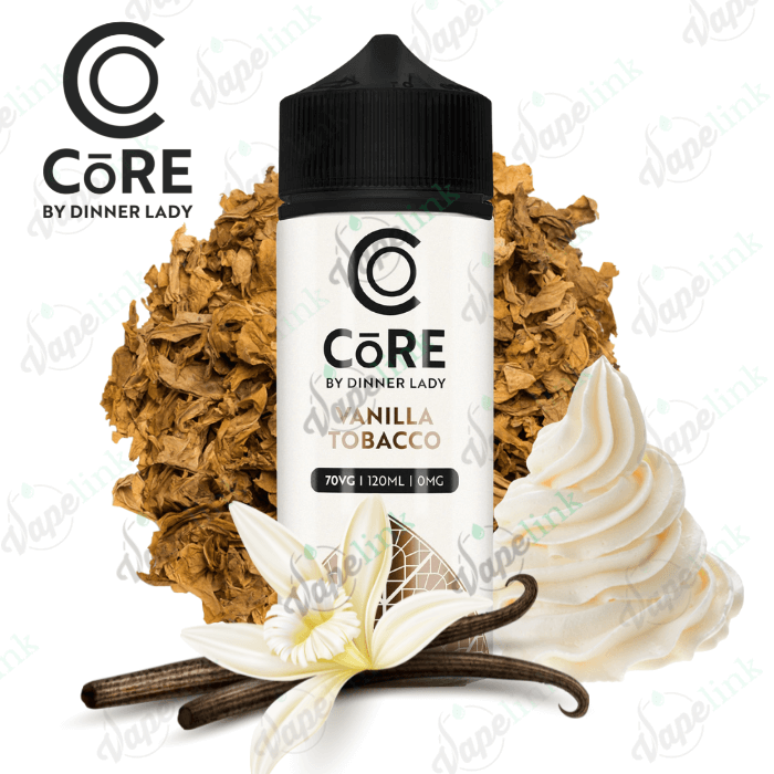 Vanilla Tobacco - Core By Dinner Lady E-Liquids - Vapelink Vape Shop Australia