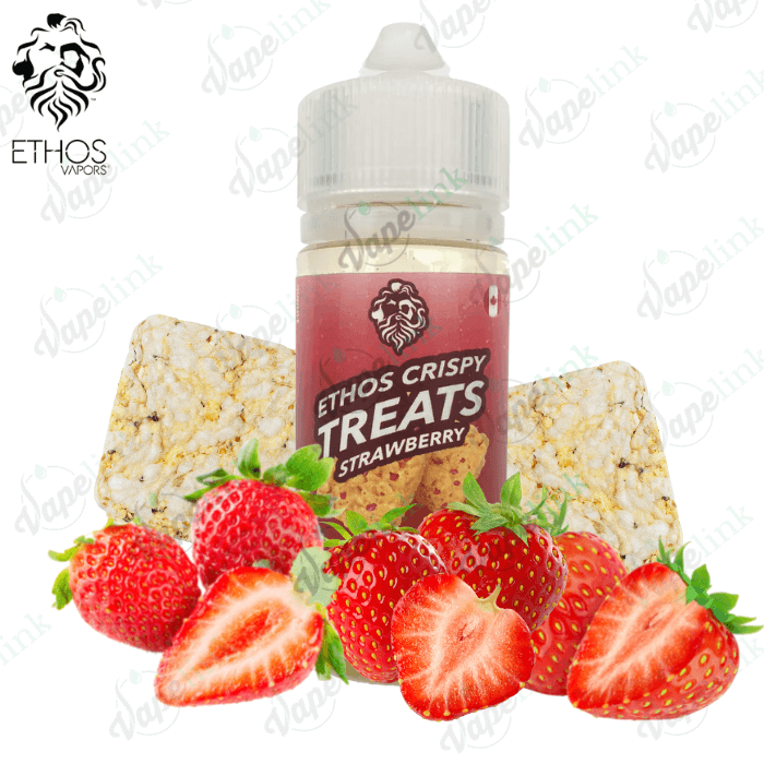 Ethos Vapors Strawberry Crispy Treats 60ml/100ml