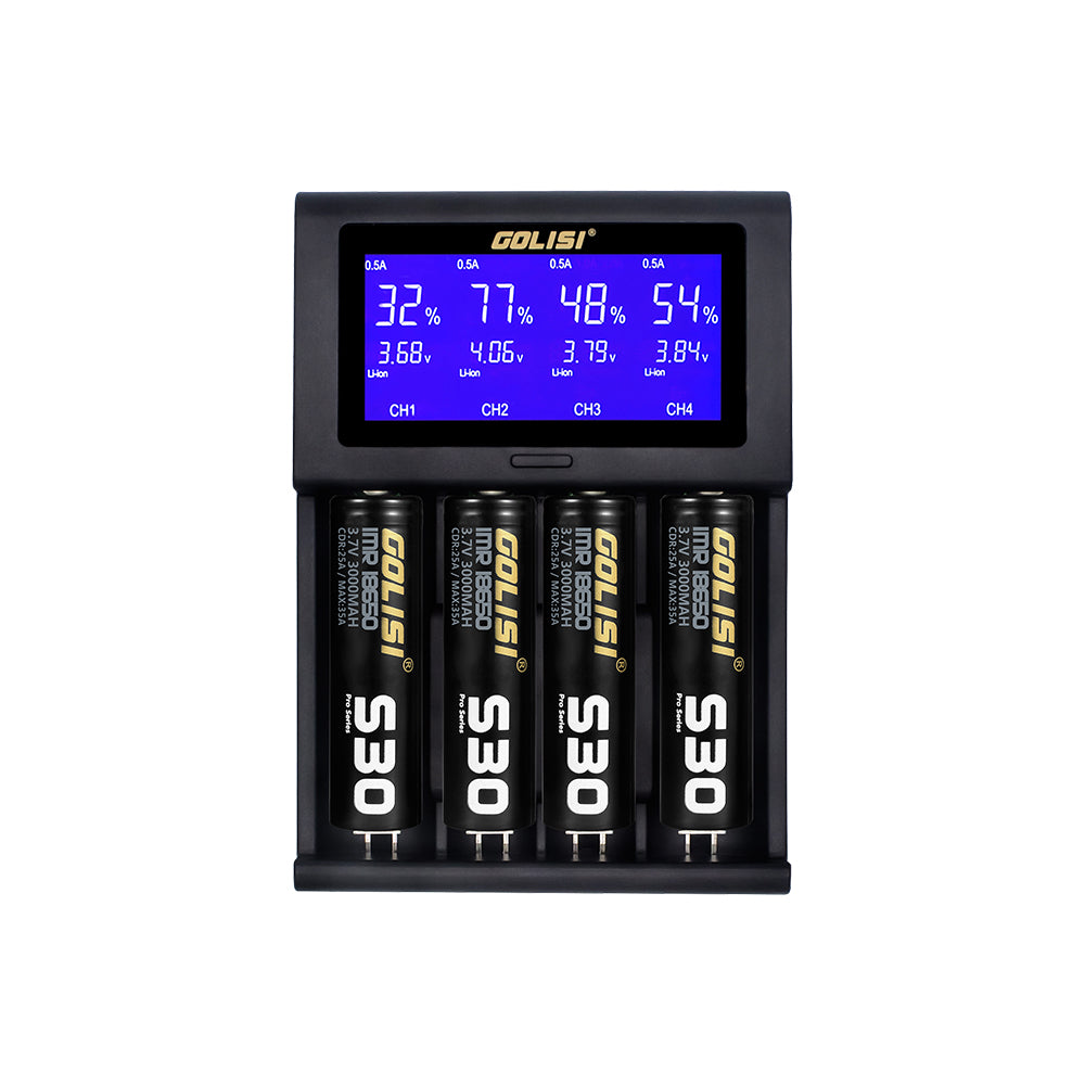 Golisi I4 Smart USB Charger with LCD Screen (4 Bay)