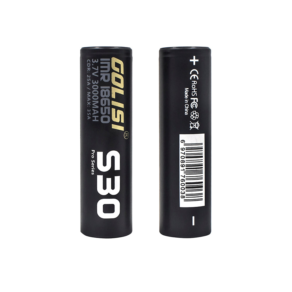 Golisi S30 18650 3000mAh 35A Batteries With Case-Vapelink