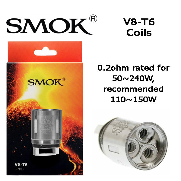 SMOK TFV8 Replacement Coils-T6