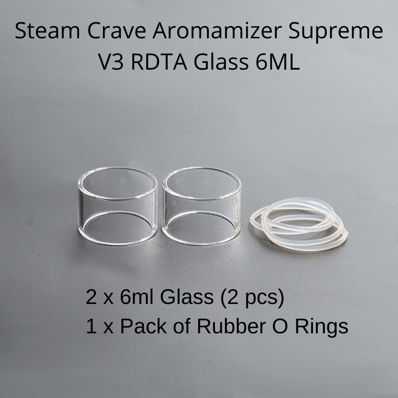 Steam Crave Aromamizer Supreme V3 RDTA Glass Options-6ml