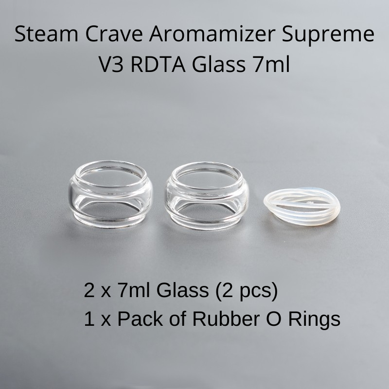 Steam Crave Aromamizer Supreme V3 RDTA Glass Options-7ml