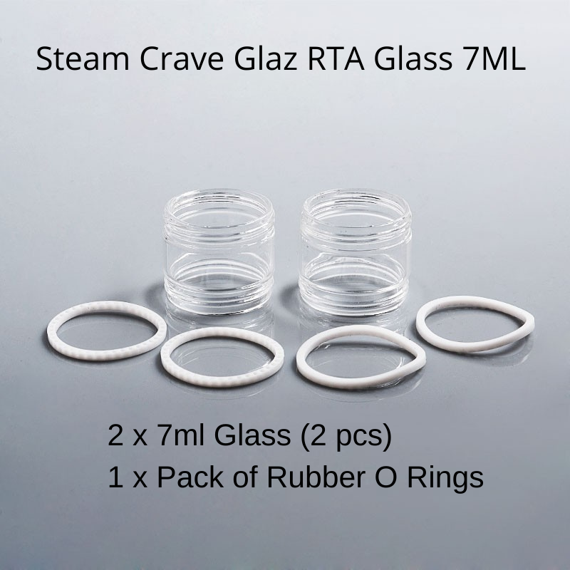Steam Crave Glaz RTA Glass Options