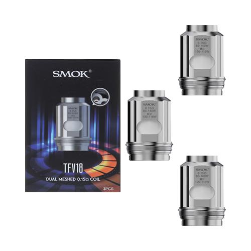 Smok TFV18 Replacement Coils-0.15ohm Dual Meshed