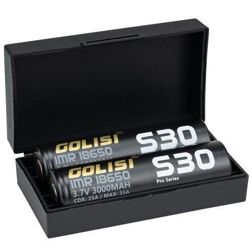 Golisi S30 18650 3000mAh 35A Batteries With Case